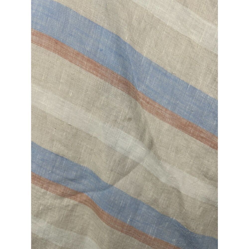 Poetry Skirt Striped Linen Faux Wrap Summer A-Line Skirt Size 4 Tan - Picture 7 of 7